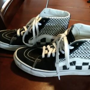 Vans Old Skool Black and White Checkered Hightop